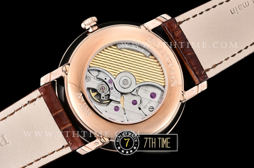 Blancpain Villeret Complications White Dial with Arabic Numerals 18K Rose Gold Thick Plated on Solid Stainless Steel