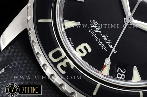 Blancpain Fifty Fathoms Black Dial with Markers Asia 23J