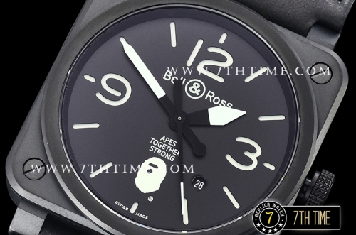 Bell Ross BR03-92 42mm XXV Bathing Ape PVD/LE Black