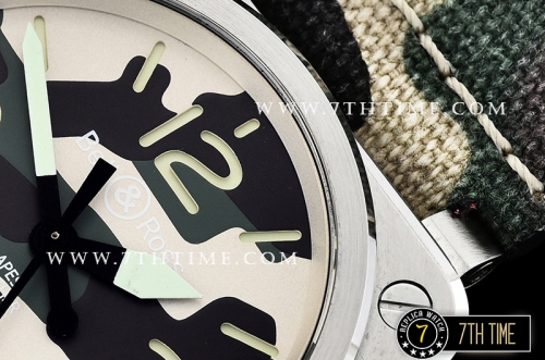 BR03-92 Camo Print Dial 42mm in Stainless Steel