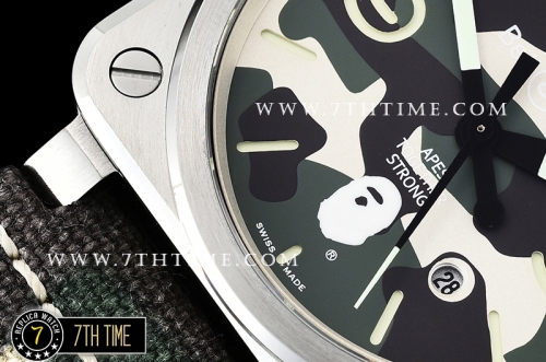 BR03-92 Camo Print Dial 42mm in Stainless Steel