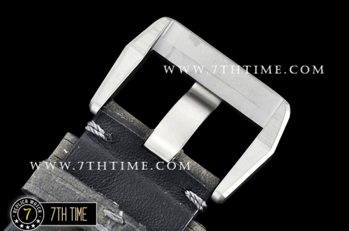 BR03-94 Horolum Chronograph Silver Grey Dial Black Leather Strap