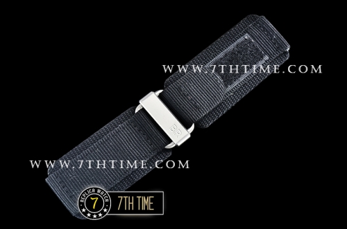 BR03-94 Horolum Chronograph Silver Grey Dial Black Leather Strap