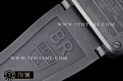 BR03-94 Chronograph Black Dial PVD Thick Coated on Solid Stainless Steel
