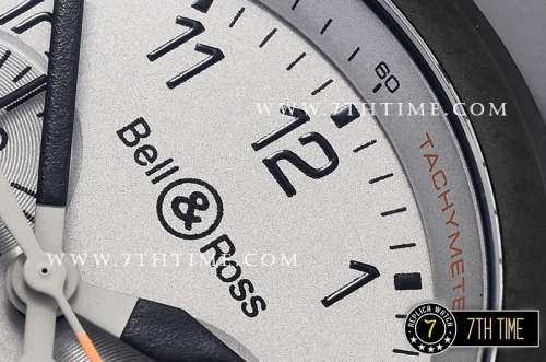 BR03-94 Chronograph Grey Rafale Limited Dial PVD Thick Coated on Solid Stainless Steel