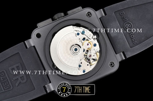BR03-94 Chronograph Grey Rafale Limited Dial PVD Thick Coated on Solid Stainless Steel