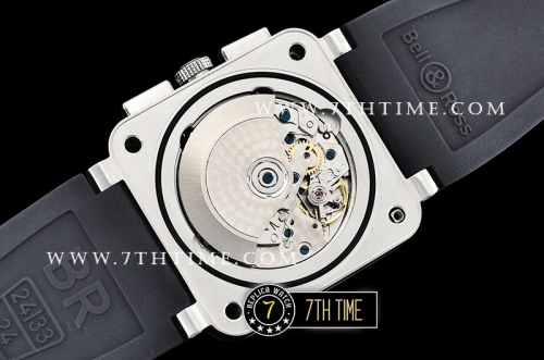 BR03-94 Chronograph Black Dial Solid Stainless Steel Asia 7750