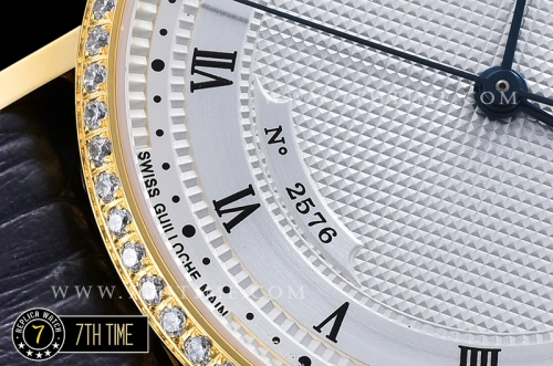 Breguet Classique 5177 White Guilloche Dial with Roman Numerals 18K Yellow Gold