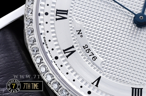 Breguet Classique 5177 White Guilloche Dial with Roman Numerals Solid Stainless Steel