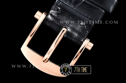 Breguet Tradition 7057BR Black Guilloche Skeletonal Dial with Roman Numerals 18K Rose Gold Thick Plated