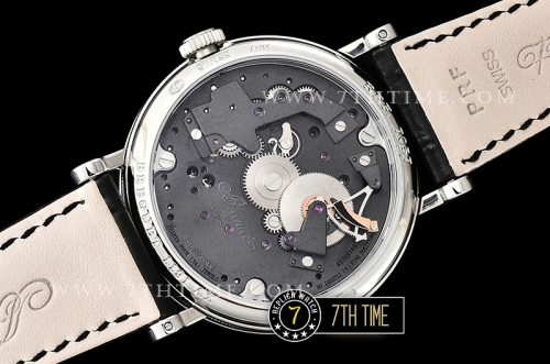 Breguet Tradition 7057BR Black Guilloche Skeletonal Dial with Roman Numerals Solid Stainless Steel 316L