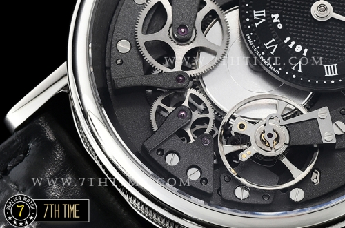 Breguet Tradition 7057BR Black Guilloche Skeletonal Dial with Roman Numerals Solid Stainless Steel 316L