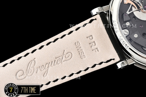 Breguet Tradition 7057BR Black Guilloche Skeletonal Dial with Roman Numerals Solid Stainless Steel 316L