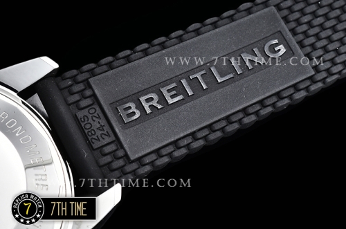 Breitling SuperOcean Heritage II Chrono White Dial with Stick Markers Blue Ceramic Material Bezel Asia Valjoux 7750