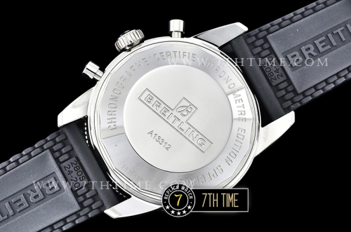 Breitling SuperOcean Heritage II Chrono White Dial with Stick Markers Black Ceramic Material Bezel Asia Valjoux 7750