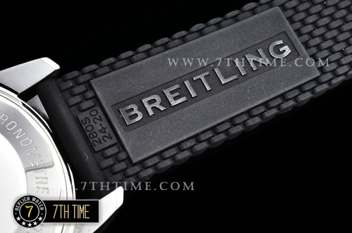Breitling SuperOcean Heritage II Chrono White Dial with Stick Markers Black Ceramic Material Bezel Asia Valjoux 7750