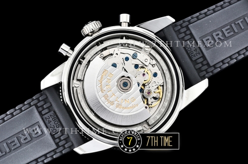 Breitling SuperOcean Heritage II Chrono White Dial with Stick Markers Black Ceramic Material Bezel Asia Valjoux 7750