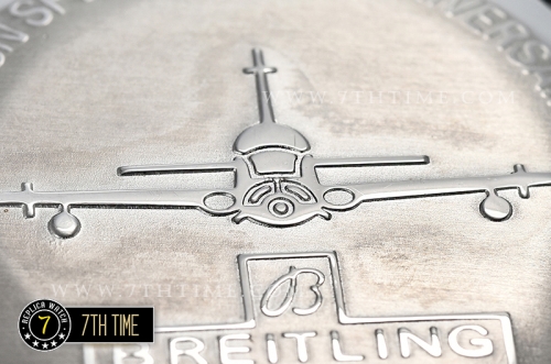 Breitling Chronomat Airborne Black Dial with Silver Tone Subdials & Stick Markers Nylon Clad Leather Strap