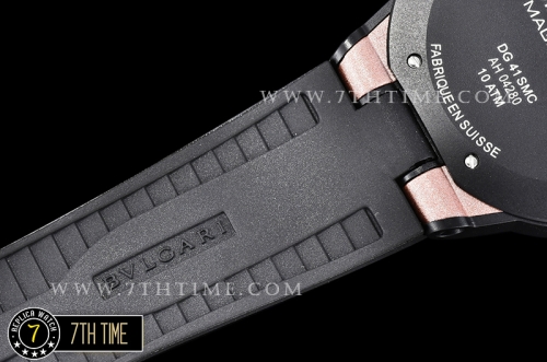 Bvlgari Diagono Magnesium Ceramic Bezel Special Bronze "Motorlac" Coated Dial with Numerals & Stick Markers