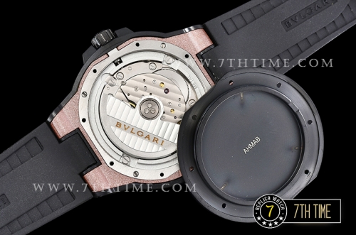 Bvlgari Diagono Magnesium Ceramic Bezel Special Bronze "Motorlac" Coated Dial with Numerals & Stick Markers
