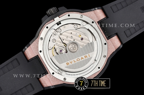 Bvlgari Diagono Magnesium Ceramic Bezel Special Bronze "Motorlac" Coated Dial with Numerals & Stick Markers