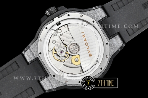 Bvlgari Diagono Magnesium Ceramic Bezel Special Gray Silver "Motorlac" Coated Dial with Numerals & Stick Markers