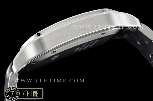Cartier Santos White Dial with Black Roman Numeral Markers Solid Stainless Steel