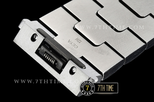 Cartier Santos White Dial with Black Roman Numeral Markers Solid Stainless Steel