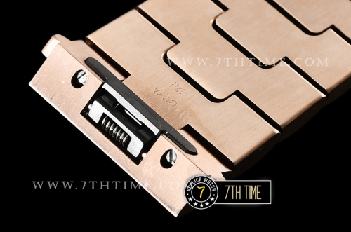 Cartier Santos White Dial with Black Roman Numeral Markers 18K Rose Gold Thick Plated Case and Bracelet