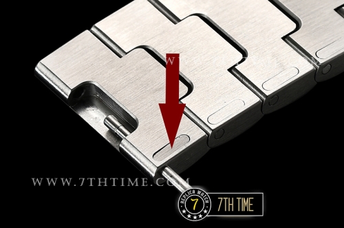 Cartier Santos White Dial with Black Roman Numeral Markers Two Tone 18K Rose Gold Thick Plated Case and Bracelet