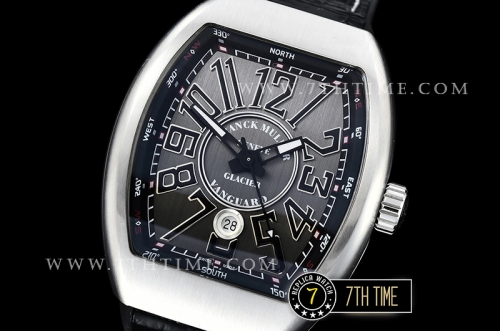 Franck Muller Vanguard V45 Series Silver Grey Textured Dial with Numeral Markers