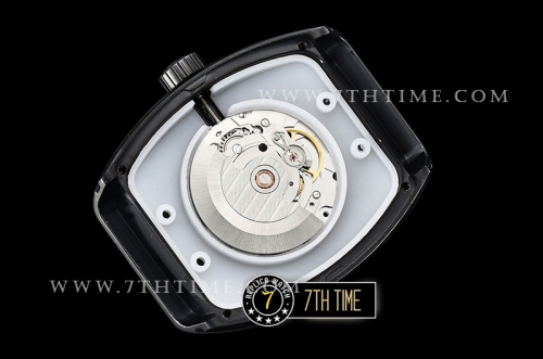 Franck Muller Vanguard V45 Series Black Textured Dial with Lume Numeral Markers Thick PVD Coated Bezel And Case