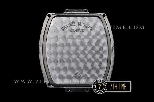 Franck Muller Vanguard V45 Series Silver Grey Textured Dial with Numeral Markers PVD Coated Bezel And Case