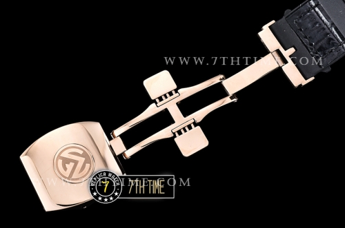 Franck Muller Vanguard V45 Series  Silver Grey Textured Dial with Lume Numeral Markers 18K Rose Gold Thick Plated Bezel And Case