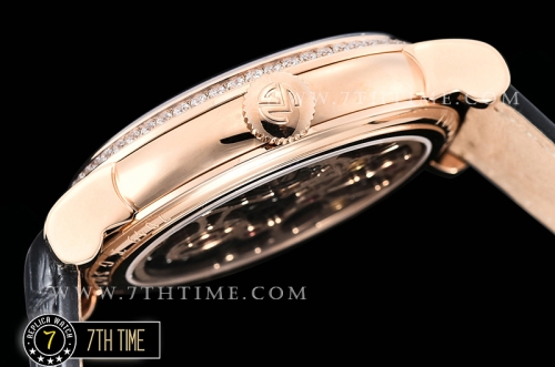 Frank Muller Ronde Color Dreams Tourbillon Diamonds Full Diamond Paved Dial with Colored Numerals 18K Rose Gold Tick Plated Case