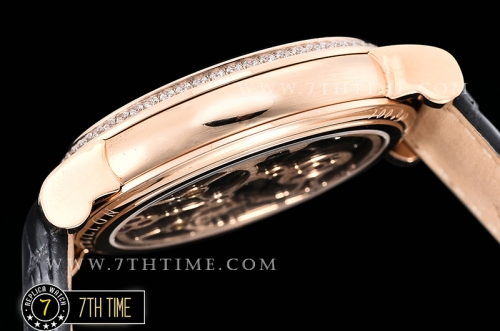 Frank Muller Ronde Color Dreams Tourbillon Diamonds Full Diamond Paved Dial with Colored Numerals 18K Rose Gold Tick Plated Case