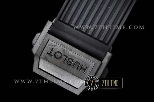 Hublot Big Bang Unico Sapphire Skeletonal Dial with Numeral Markers & Black Rehaut Baguette Rainbow Colored Gems Bezel