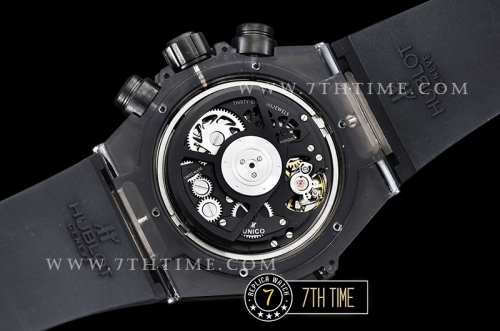 Hublot Big Bang Unico Sapphire Skeletonal Dial with Numeral Markers & Black Rehaut High Quality Plastics Transparent Bezel