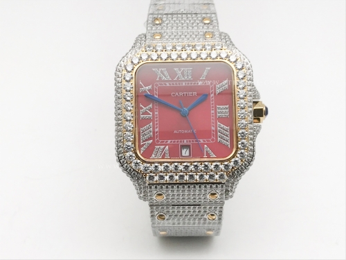 Santos 40mm Dia Dia/Dia/YG Red/Dia-Rm TWF MY8215