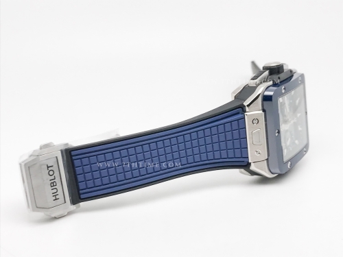 Square Bang Unico 42mm CER SS/RU Blue Ske BBF A1280