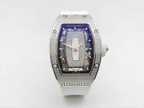 RM07-01 Crested Diam SS/RU Wht/W.MOP Skele ZF CRMA2