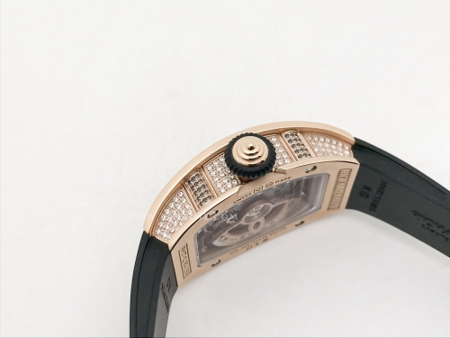 RM07-01 Crested Diam RG/RU Blk/Blk Skele ZF CRMA2