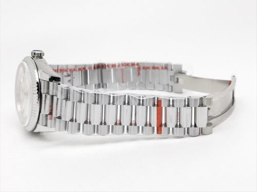 DayDate 36mm Wt 904L Flt SS/SS Silv/Rm QF VR3255