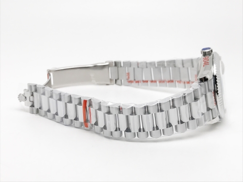 DayDate 36mm Wt 904L Flt SS/SS Blue/Rm QF VR3255