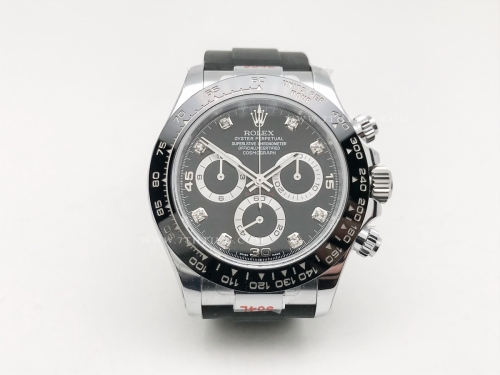 Daytona 116519LN Wt SS/RU Black/Dia QF V11 SH4130