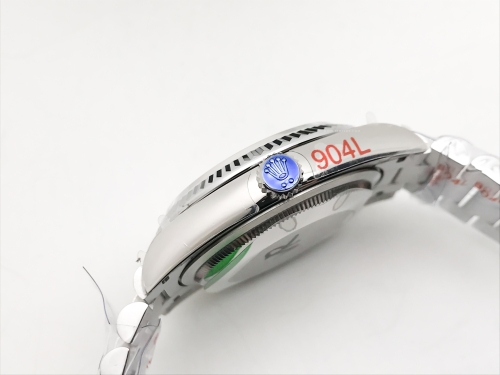 DayDate 36mm Wt 904L Flt SS/SS Grey/Rm QF VR3255