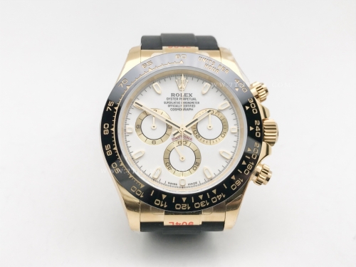 Daytona 116518 Wt YG/RU Wht/Stk QF V11 SH4130