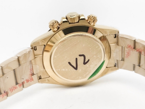 Daytona 116508 904L YG/YG Met/Stk QF V3 SH4130