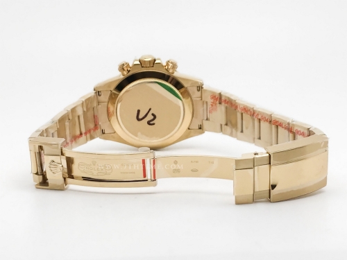 Daytona 116508 904L YG/YG Grn/Stk QF V3 SH4130