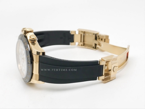 Daytona 116518 904L YG/RU White/Stk QF V3 SH4130